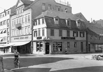 Kaufhaus Lendt in der unteren Marktstraße.Aufnahme um 1930