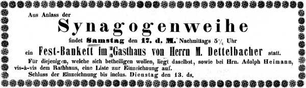 Anzeige im Göppinger Wochenblatt vom 12. September 1881.